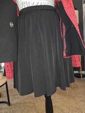 Speechless Black Circle Skirt with Flowing Silhouette